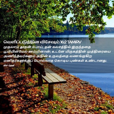 Picture 02 - வெளிப்படுத்தின விசேஷம் 16:2 TAMIRV - முதலாம் தூதன் - Bible Verse Picture