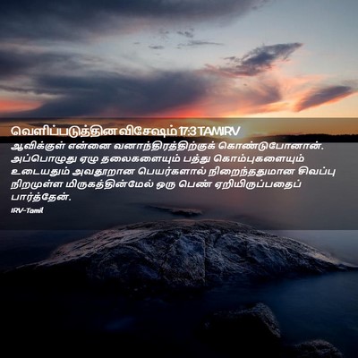 Picture 02 - வெளிப்படுத்தின விசேஷம் 17:3 TAMIRV - ஆவிக்குள் என்னை - Bible Verse Picture