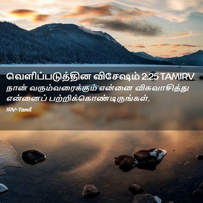 Picture 02 - வெளிப்படுத்தின விசேஷம் 2:25 TAMIRV - நான் - Bible Verse Picture