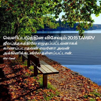 Picture 02 - வெளிப்படுத்தின விசேஷம் 20:15 TAMIRV - ஜீவபுத்தகத்திலே - Bible Verse Picture
