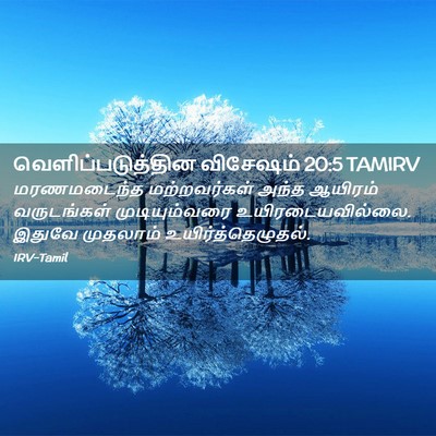 Picture 02 - வெளிப்படுத்தின விசேஷம் 20:5 TAMIRV - மரணமடைந்த - Bible Verse Picture