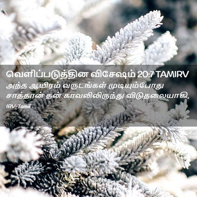 Picture 02 - வெளிப்படுத்தின விசேஷம் 20:7 TAMIRV - அந்த ஆயிரம் - Bible Verse Picture