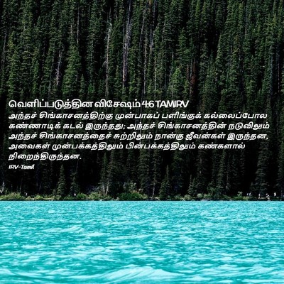 Picture 02 - வெளிப்படுத்தின விசேஷம் 4:6 TAMIRV - அந்தச் - Bible Verse Picture