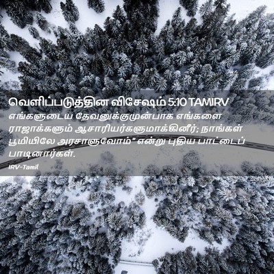 Picture 02 - வெளிப்படுத்தின விசேஷம் 5:10 TAMIRV - எங்களுடைய - Bible Verse Picture