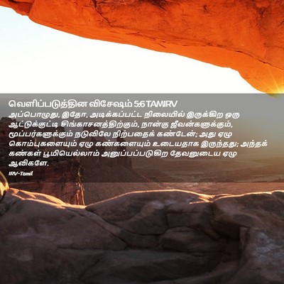 Picture 02 - வெளிப்படுத்தின விசேஷம் 5:6 TAMIRV - அப்பொழுது, இதோ, - Bible Verse Picture