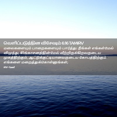 Picture 02 - வெளிப்படுத்தின விசேஷம் 6:16 TAMIRV - மலைகளையும் - Bible Verse Picture