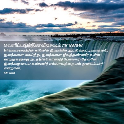 Picture 02 - வெளிப்படுத்தின விசேஷம் 7:17 TAMIRV - சிங்காசனத்தின் - Bible Verse Picture