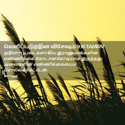 Picture 02 - வெளிப்படுத்தின விசேஷம் 9:16 TAMIRV -  - Bible Verse Picture