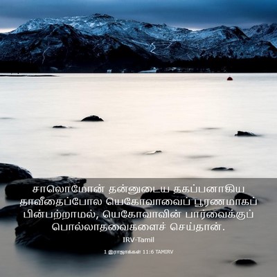 Picture 03 - 1 இராஜாக்கள் 11:6 TAMIRV - சாலொமோன் தன்னுடைய - Bible Verse Picture