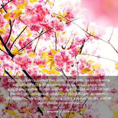 Picture 03 - 1 இராஜாக்கள் 13:33 TAMIRV - இதற்குப்பின்பு, - Bible Verse Picture