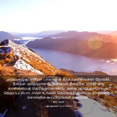 Picture 03 - 1 இராஜாக்கள் 18:25 TAMIRV - அப்பொழுது எலியா - Bible Verse Picture