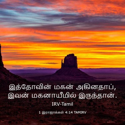 Picture 03 - 1 இராஜாக்கள் 4:14 TAMIRV - இத்தோவின் மகன் - Bible Verse Picture