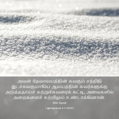 Picture 03 - 1 இராஜாக்கள் 6:5 TAMIRV - அவன் தேவாலயத்தின் - Bible Verse Picture