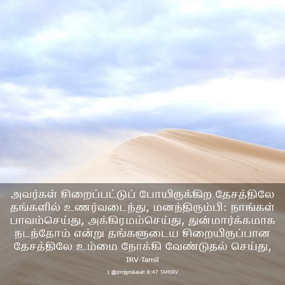 Picture 03 - 1 இராஜாக்கள் 8:47 TAMIRV - அவர்கள் - Bible Verse Picture