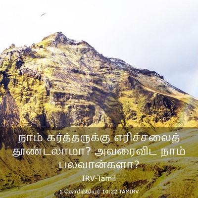 Picture 03 - 1 கொரிந்தியர் 10:22 TAMIRV - நாம் கர்த்தருக்கு - Bible Verse Picture