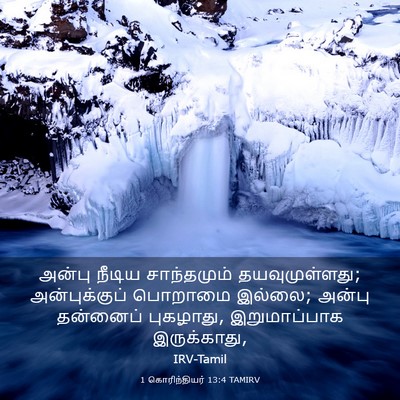 Picture 03 - 1 கொரிந்தியர் 13:4 TAMIRV - அன்பு நீடிய - Bible Verse Picture