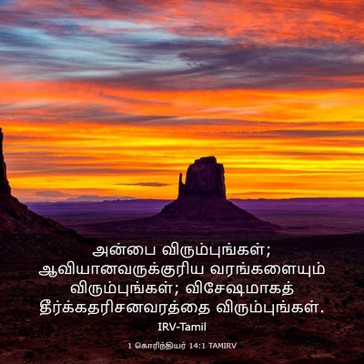 Picture 03 - 1 கொரிந்தியர் 14:1 TAMIRV - அன்பை - Bible Verse Picture