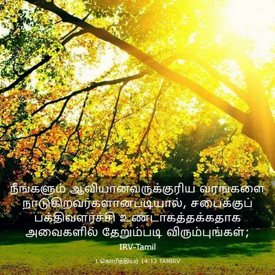 Picture 03 - 1 கொரிந்தியர் 14:12 TAMIRV - நீங்களும் - Bible Verse Picture