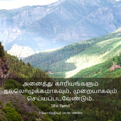 Picture 03 - 1 கொரிந்தியர் 14:40 TAMIRV - அனைத்து - Bible Verse Picture