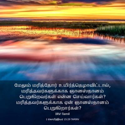 Picture 03 - 1 கொரிந்தியர் 15:29 TAMIRV - மேலும் மரித்தோர் - Bible Verse Picture