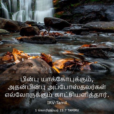 Picture 03 - 1 கொரிந்தியர் 15:7 TAMIRV - பின்பு - Bible Verse Picture