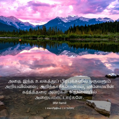 Picture 03 - 1 கொரிந்தியர் 2:8 TAMIRV - அதை இந்த - Bible Verse Picture