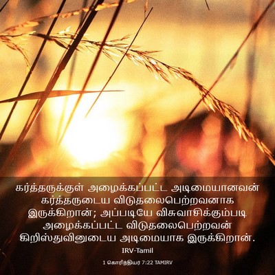 Picture 03 - 1 கொரிந்தியர் 7:22 TAMIRV - கர்த்தருக்குள் - Bible Verse Picture