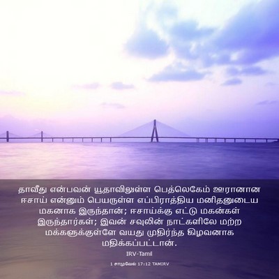 Picture 03 - 1 சாமுவேல் 17:12 TAMIRV - தாவீது என்பவன் - Bible Verse Picture