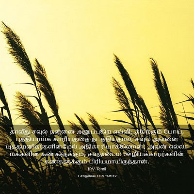 Picture 03 - 1 சாமுவேல் 18:5 TAMIRV - தாவீது சவுல் - Bible Verse Picture