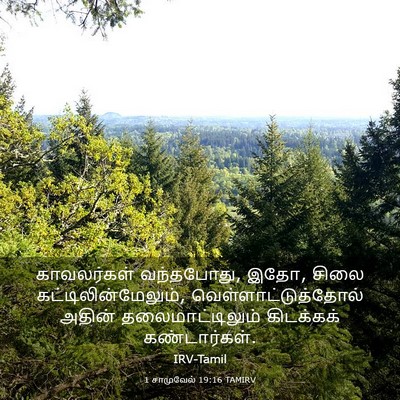 Picture 03 - 1 சாமுவேல் 19:16 TAMIRV - காவலர்கள் - Bible Verse Picture