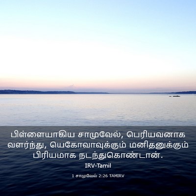 Picture 03 - 1 சாமுவேல் 2:26 TAMIRV - பிள்ளையாகிய - Bible Verse Picture