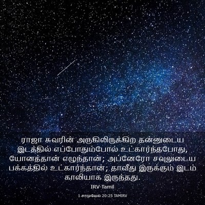 Picture 03 - 1 சாமுவேல் 20:25 TAMIRV - ராஜா சுவரின் - Bible Verse Picture