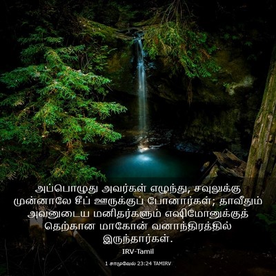 Picture 03 - 1 சாமுவேல் 23:24 TAMIRV - அப்பொழுது அவர்கள் - Bible Verse Picture