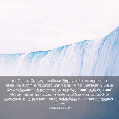 Picture 03 - 1 சாமுவேல் 25:2 TAMIRV - மாகோனிலே ஒரு - Bible Verse Picture