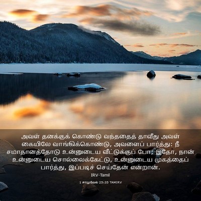 Picture 03 - 1 சாமுவேல் 25:35 TAMIRV - அவள் தனக்குக் - Bible Verse Picture