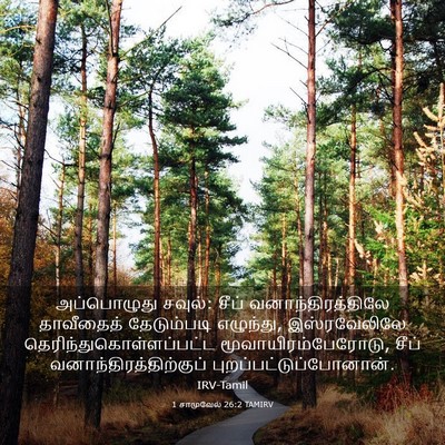 Picture 03 - 1 சாமுவேல் 26:2 TAMIRV - அப்பொழுது சவுல்: - Bible Verse Picture