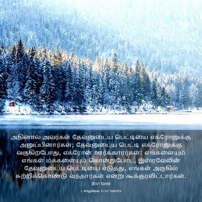 Picture 03 - 1 சாமுவேல் 5:10 TAMIRV - அதினால் அவர்கள் - Bible Verse Picture