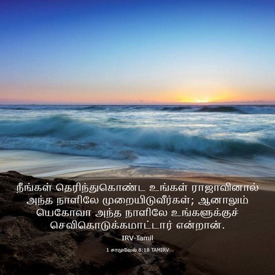 Picture 03 - 1 சாமுவேல் 8:18 TAMIRV - நீங்கள் - Bible Verse Picture