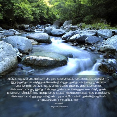 Picture 03 - 1 சாமுவேல் 9:24 TAMIRV - அப்பொழுது - Bible Verse Picture