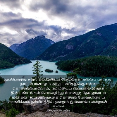Picture 03 - 1 சாமுவேல் 9:7 TAMIRV - அப்பொழுது சவுல் - Bible Verse Picture