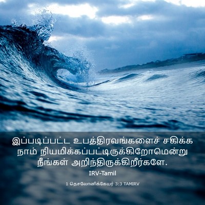 Picture 03 - 1 தெசலோனிக்கேயர் 3:3 TAMIRV - இப்படிப்பட்ட - Bible Verse Picture