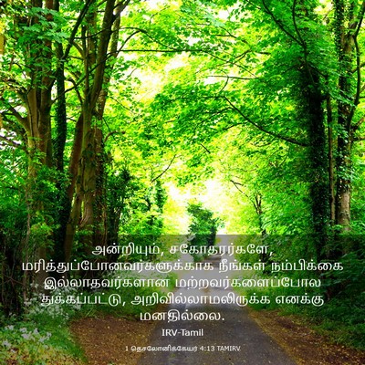 Picture 03 - 1 தெசலோனிக்கேயர் 4:13 TAMIRV - அன்றியும், - Bible Verse Picture