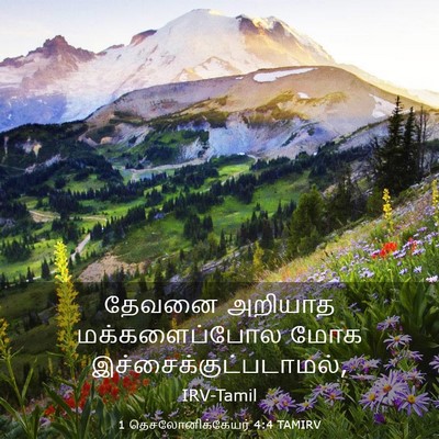 Picture 03 - 1 தெசலோனிக்கேயர் 4:4 TAMIRV - தேவனை அறியாத - Bible Verse Picture
