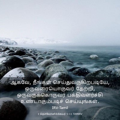 Picture 03 - 1 தெசலோனிக்கேயர் 5:11 TAMIRV - ஆகவே, நீங்கள் - Bible Verse Picture