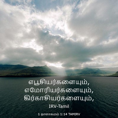 Picture 03 - 1 நாளாகமம் 1:14 TAMIRV - எபூசியர்களையும், - Bible Verse Picture