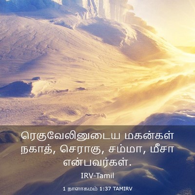 Picture 03 - 1 நாளாகமம் 1:37 TAMIRV - ரெகுவேலினுடைய - Bible Verse Picture