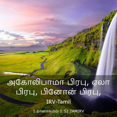 Picture 03 - 1 நாளாகமம் 1:52 TAMIRV - அகோலிபாமா பிரபு, - Bible Verse Picture