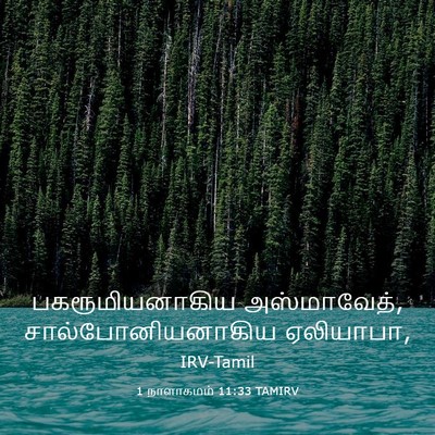 Picture 03 - 1 நாளாகமம் 11:33 TAMIRV - பகரூமியனாகிய - Bible Verse Picture