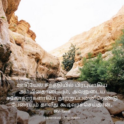 Picture 03 - 1 நாளாகமம் 15:10 TAMIRV - ஊசியேல் - Bible Verse Picture