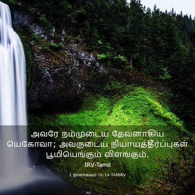 Picture 03 - 1 நாளாகமம் 16:14 TAMIRV - அவரே நம்முடைய - Bible Verse Picture